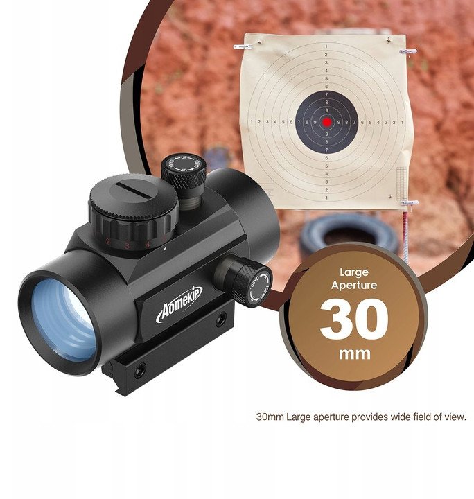 Оптика за нишанење Industry Brand 3-9x40, објектив 40 mm, цевка 1\", црна