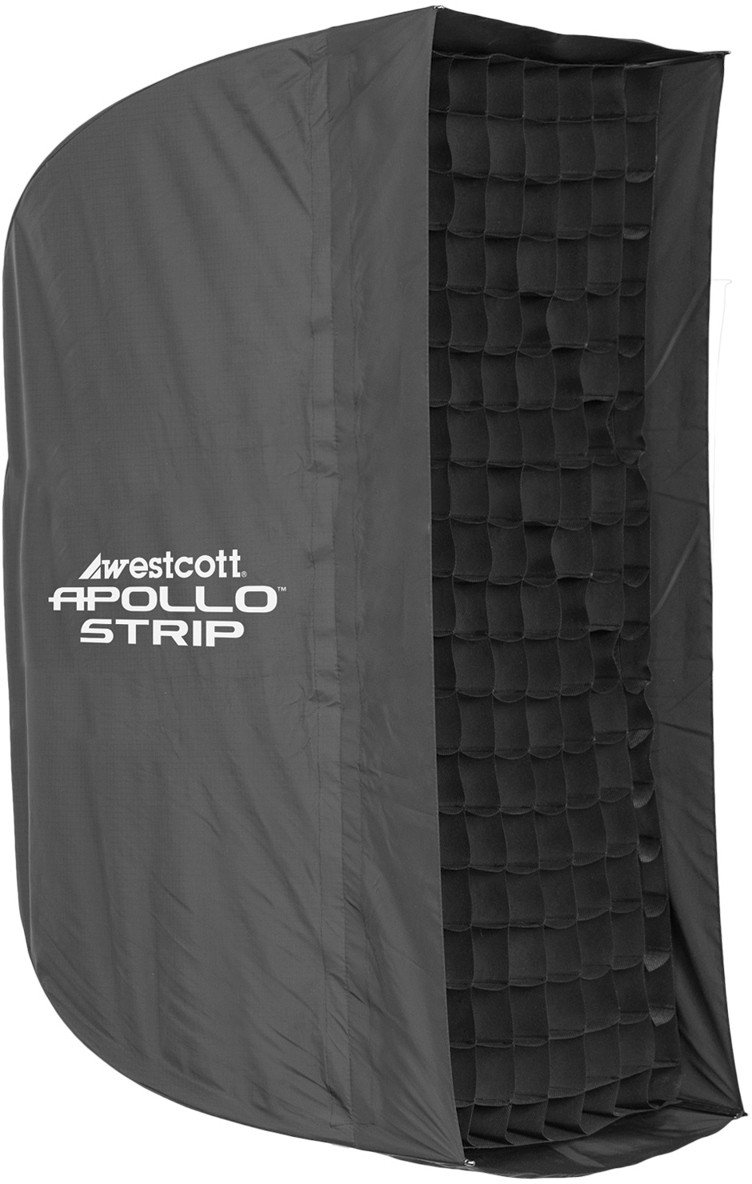 Softbox fotografik Westcott Apollo Strip, 12x36", me grid, i zi