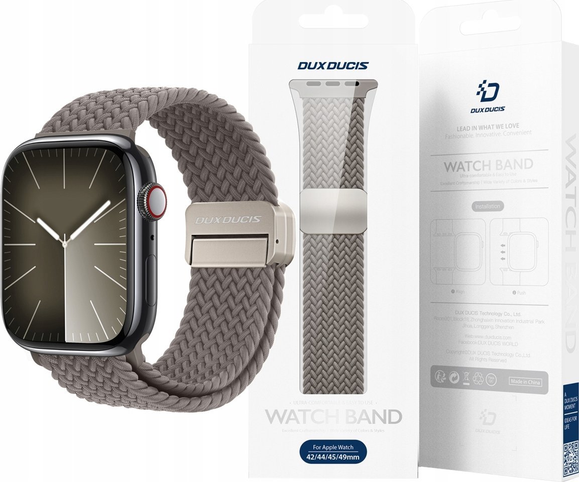 Rrip ore Dux Ducis Mixture Pro, Apple Watch 42 44 45 49 mm, najlon, gri