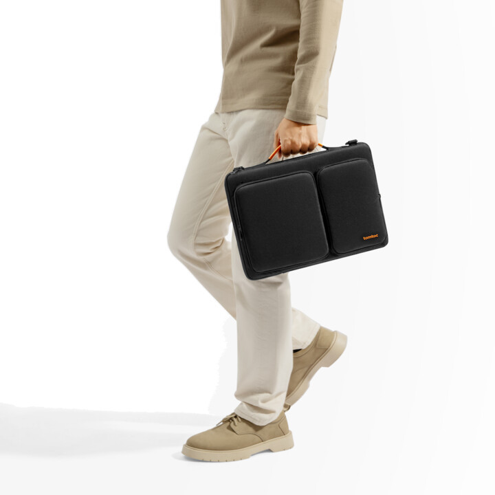 Çantë tomtoc Messenger për MacBook 2019 16", e zezë