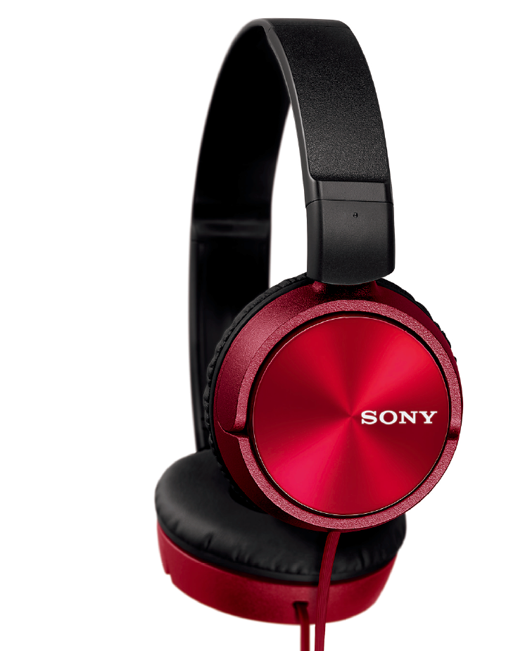 Kufje Sony MDR-ZX310, on-ear, të kuqe