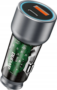 Karikues veture Dudao R4T, 30W, USB A dhe USB C, gri