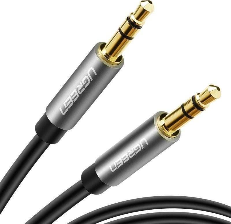 Kabllo Ugreen Jack 3.5mm në Jack 3.5mm, 0.5m, e hirtë