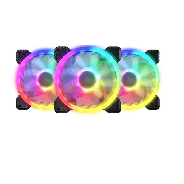 Сет вентилатори за компјутер Кугар CF-VX12HB3-RGB VX120, комплет 3x 120mm, ARGB, црни