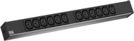 Zдолжувач за рeк Bachmann LOCKABLE, 12x IEC C13, 1U 19\", црн