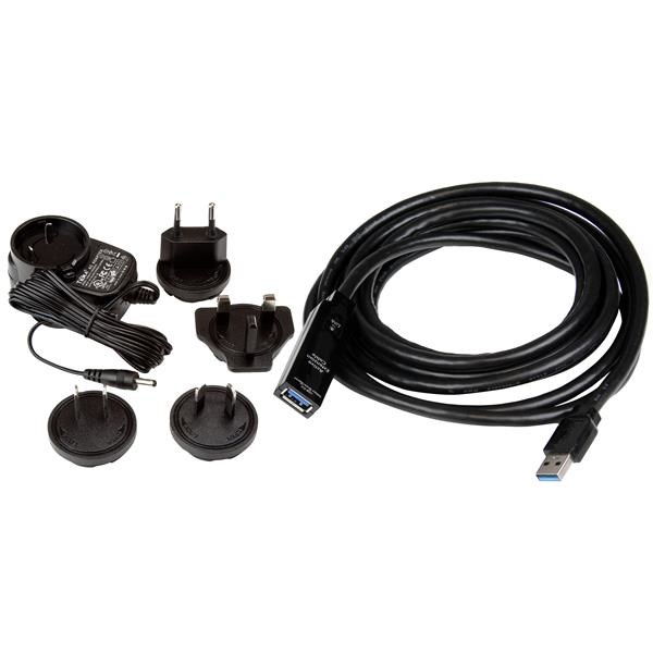 Kabllo zgjatuese aktive StarTech.com USB 3.0, 3 m, M/F, e zezë