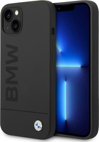 Mbulesë telefoni BMW BMHMP14MSLBLBK për iPhone 14 Plus 6.7", silikoni, MagSafe, e zezë