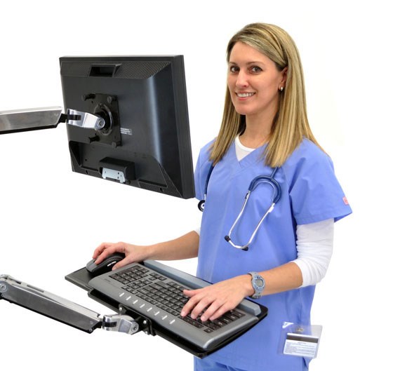 Mbajtëse tastiere Ergotron LX, 2.2kg, 330mm, e zezë