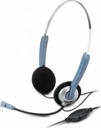 Kufje Genius HS-02B, të kaltra/ argjendta