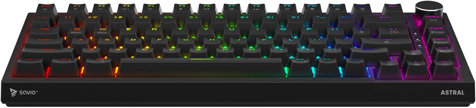 Tastierë mekanike ASTRAL, Outemu White Jade, 82 taste, e zezë