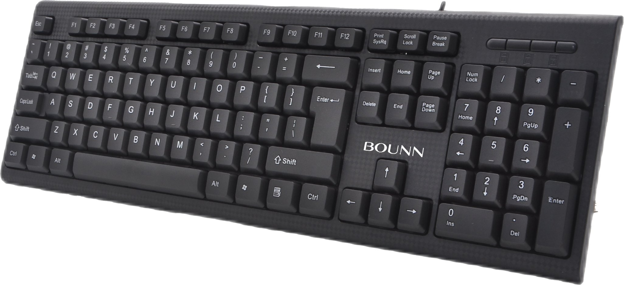 Tastierë Bounn HK-616, me kabllo, layout standard, e zezë