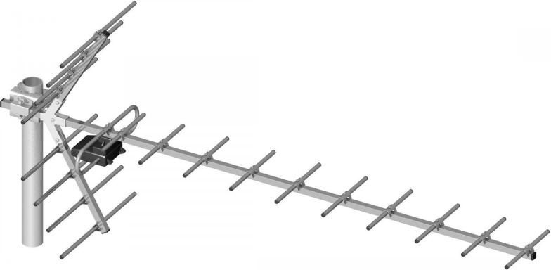 ТВ антена DPM YAGA 19, сребрена