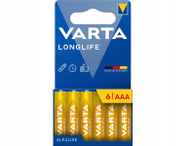 Алкални батерии Varta Longlife, AAA, 1200mAh, пакување 6 парчиња