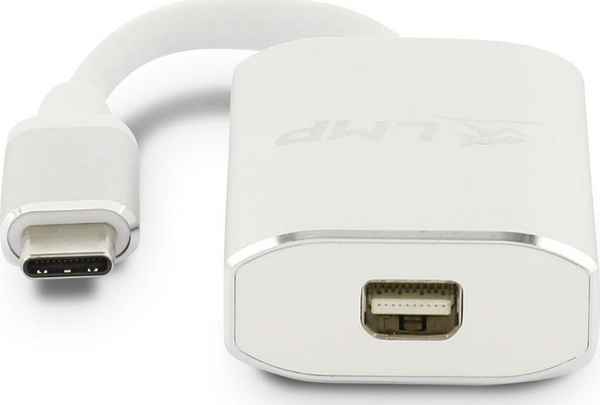 Adapter USB-C në Mini DisplayPort LMP, 15cm, 4K, i bardhë