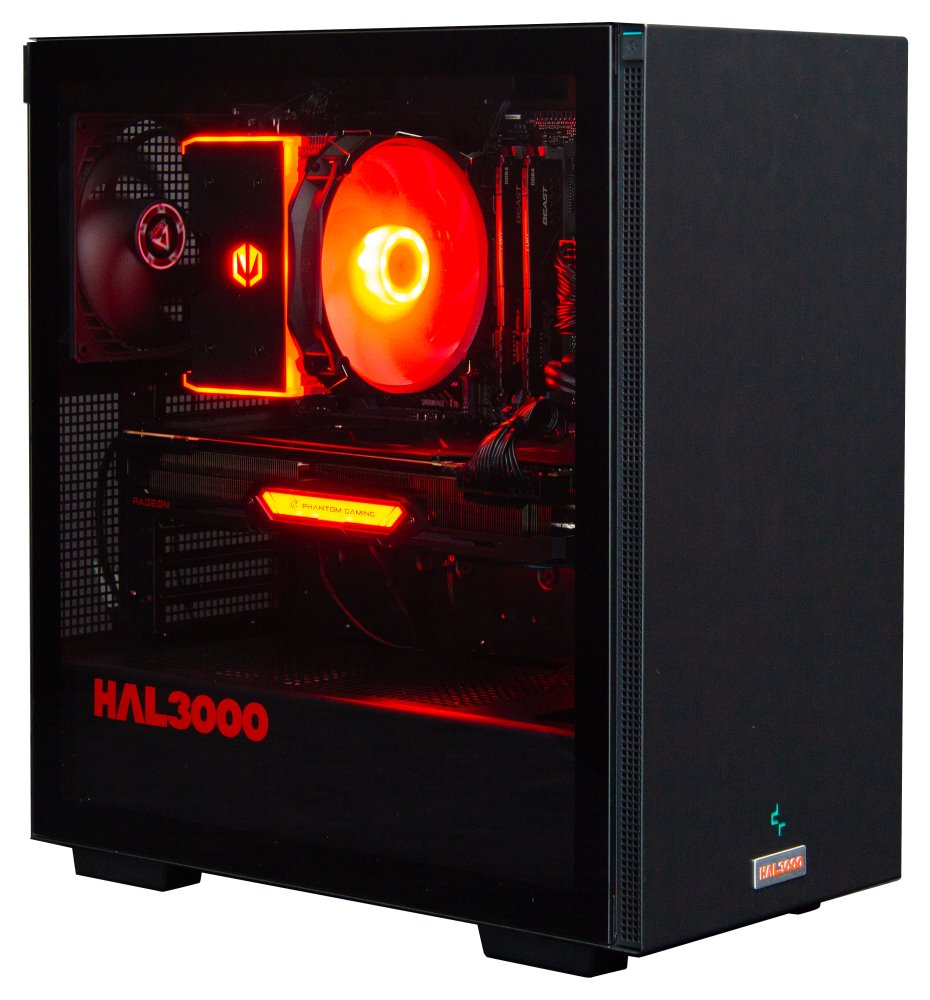 Kompjuter HAL3000 Online Gamer, AMD Ryzen 7 5700X3D, 32GB RAM, AMD Radeon RX 6800 XT, 1TB PCIe SSD, WiFi, Windows 11, i zi