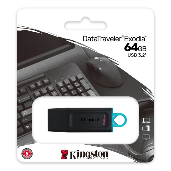 [OUTLET] USB Kingston Exodia Data Traveler, 64GB