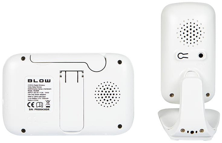 Monitor bebes BLOW Electronic, ekran 3.2" LCD, me audio, i bardhë