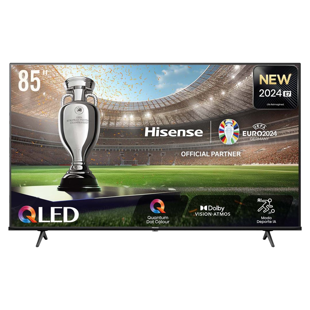 Телевизор Hisense QLED 85E7NQ, 85\", 4K, Quantum Dot, црн