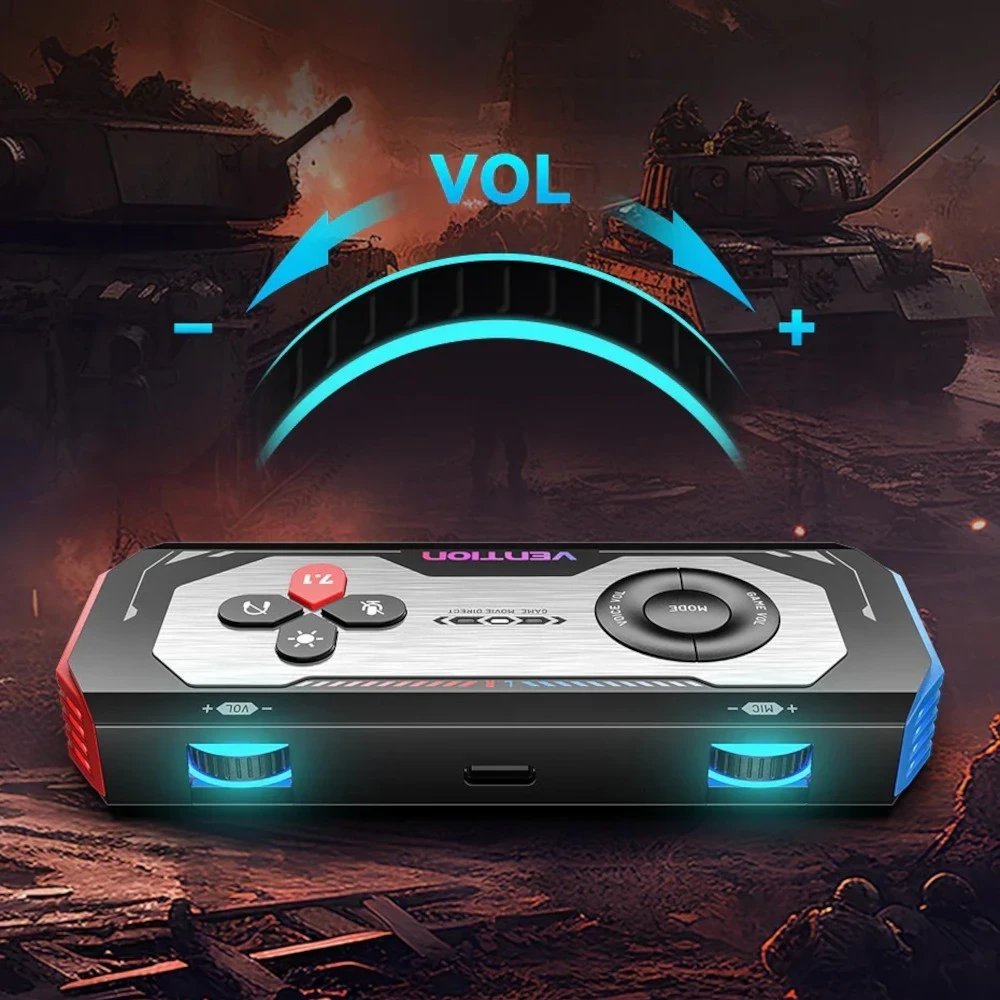 Amplifikator zanor gaming Vention, USB C, 7.1 surround, i zi