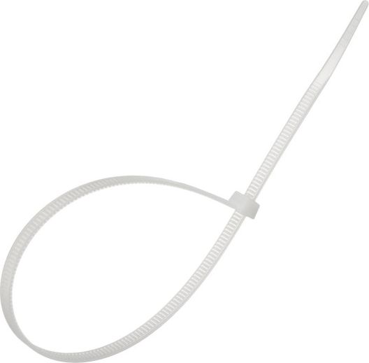 Set lidhëse kabllosh Maclean MCTV-463 W, 250mm, 100 copë, i bardhë