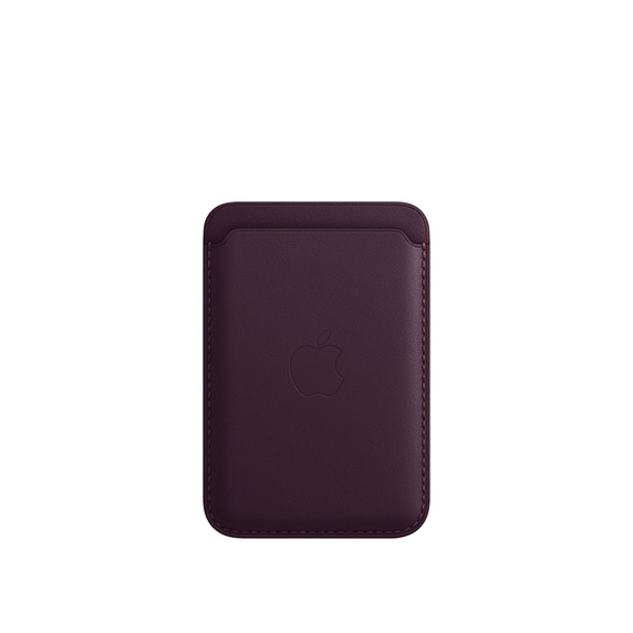 Apple iPhone Leather Wallet me MagSafe, Dark Cherry