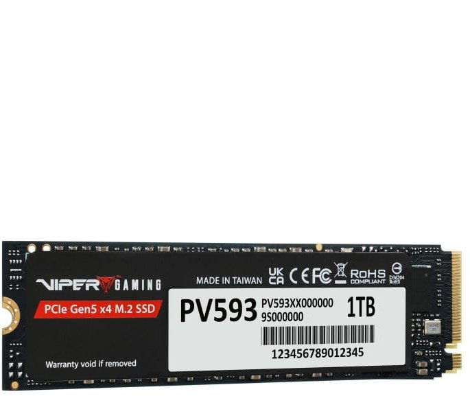 SSD Patriot Viper PV593, 1TB, M.2 2280 PCIe Gen5 x4, i zi