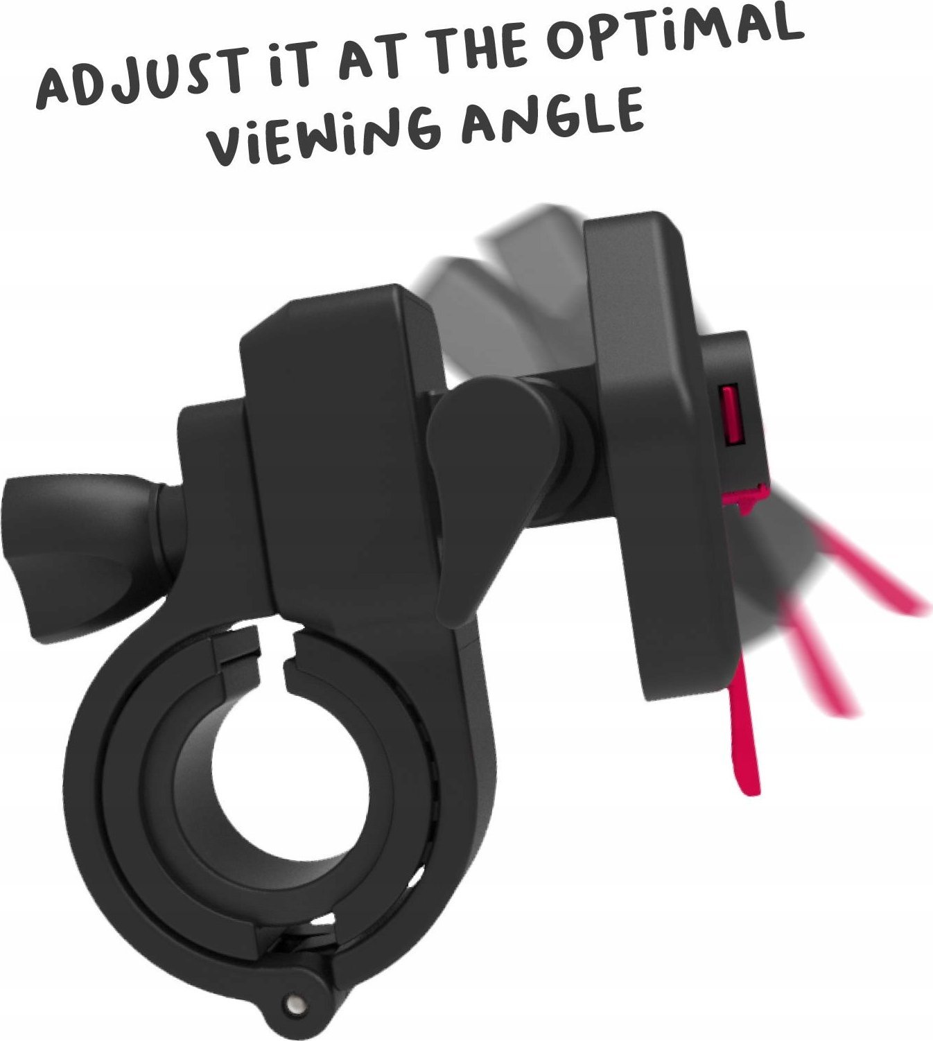 Mbajtëse telefoni Celly SNAPBIKE, për biçikletë dhe trotinet, rrotullim 360°, e zezë