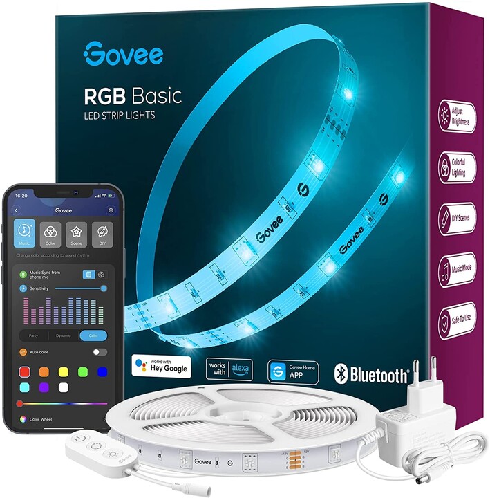 Shirit drite Govee WiFi RGB Smart LED, 5m