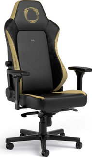 Karrige lojërash noblechairs HERO The Elder Scrolls Online Edition, lëkurë PU, mbështetëse 4D, e zezë ari