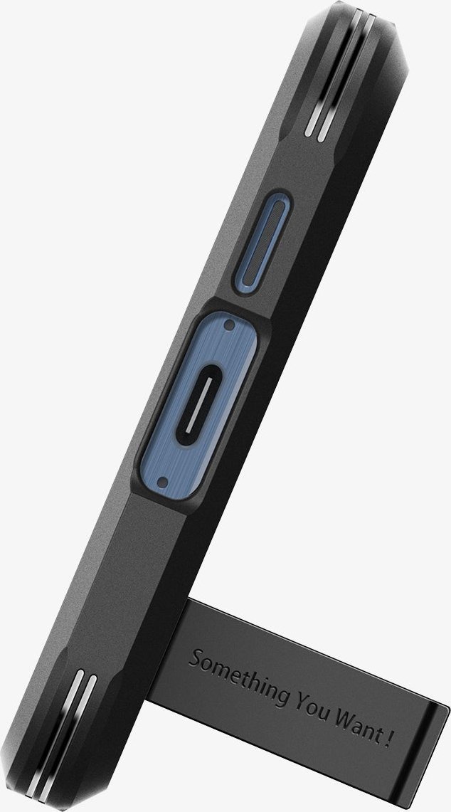 Mbulesë telefoni Spigen Tough Armor për Samsung Galaxy A55 5G, mbrojtëse, me mbajtëse, e zezë