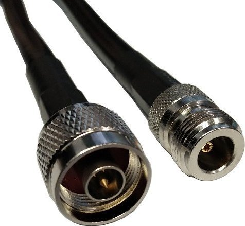 Kabllo koaksiale HiSmart TV991488 LMR-400, 5 m, 50 Ohm, e zezë