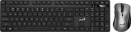 Set tastierë dhe maus Genius KM-8216S Copilot, pa tela, optik 1600 DPI, i zi
