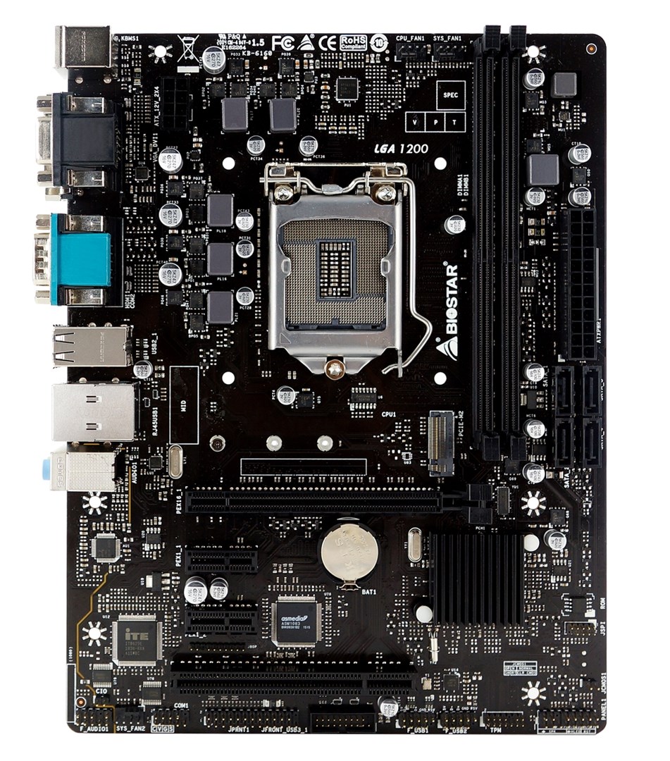 Pllakë amë Biostar H410MHG Intel H410 LGA 1200 (Socket H5) micro ATX