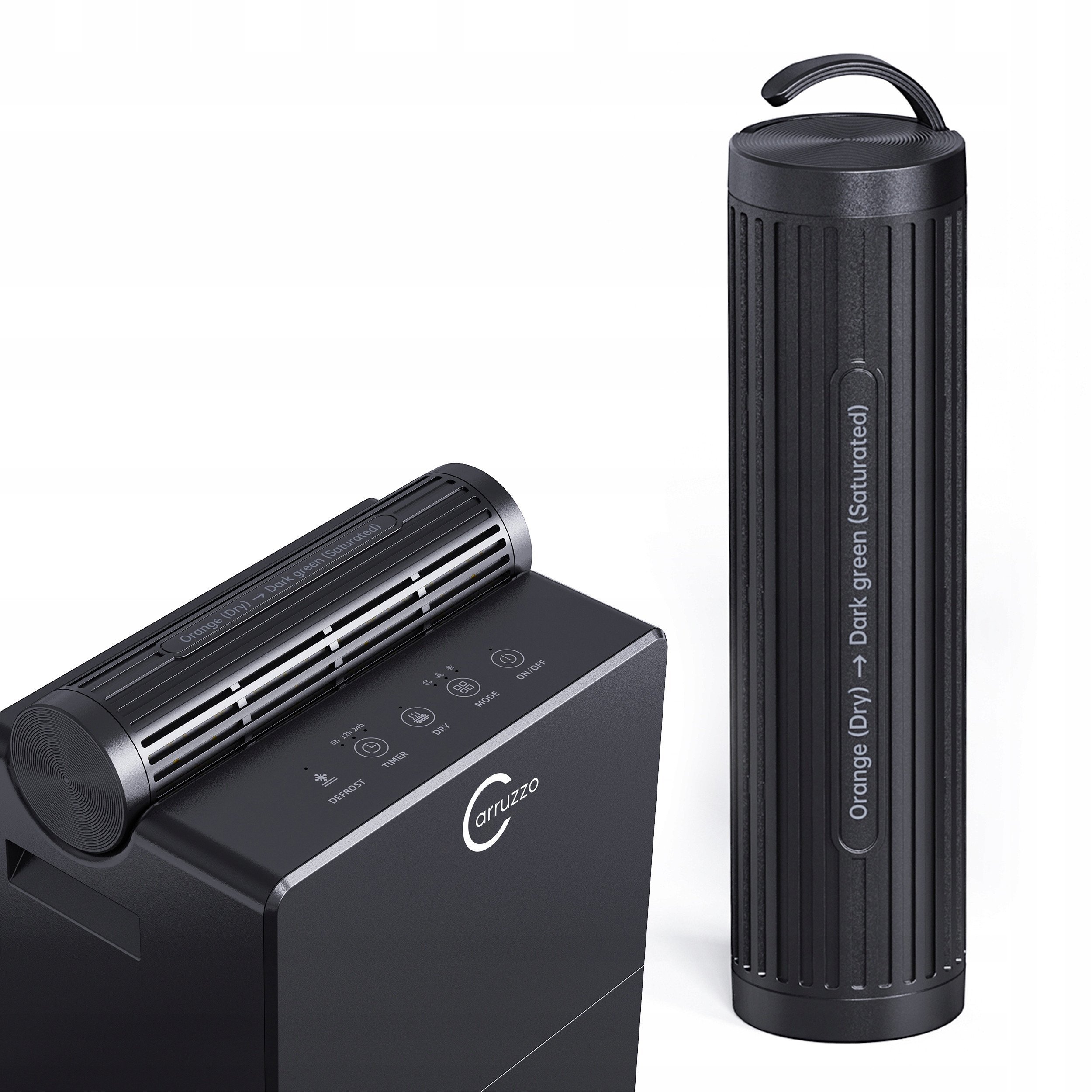 Absorbues lagështie tubular Carruzzo Q34S, 500 ml, silica gel, i bardhë