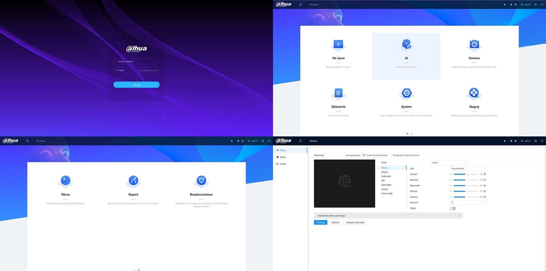 Kamera IP Dahua IPC-HFW1839TC-A-IL-0280B-S6, за внатрешни и надворешни простори, бела