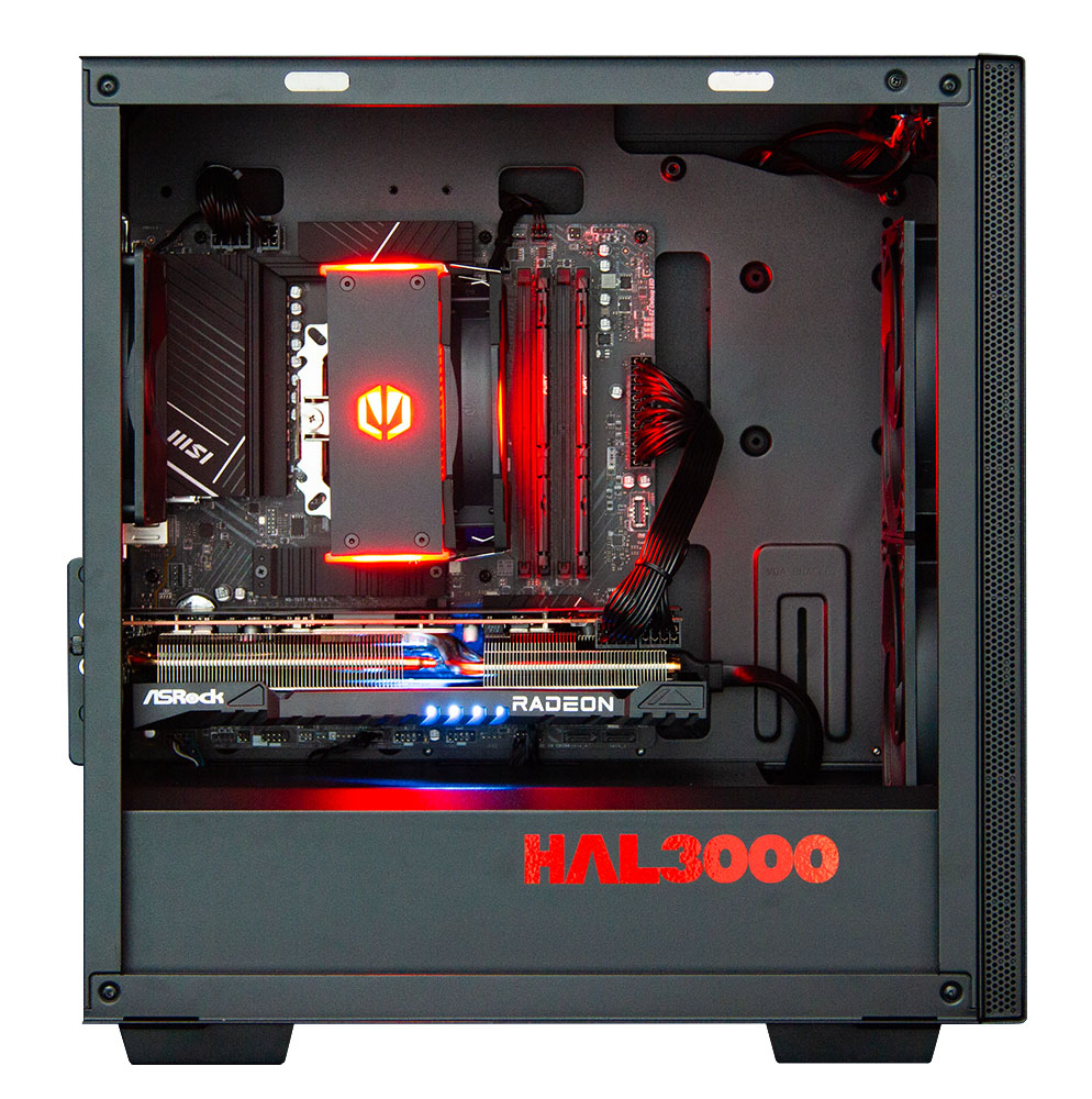 Kompjuter HAL3000 Online Gamer Pro, AMD Ryzen 5 9600X, 32GB RAM DDR5, 1TB PCIe SSD, AMD RX 7800 XT, i zi