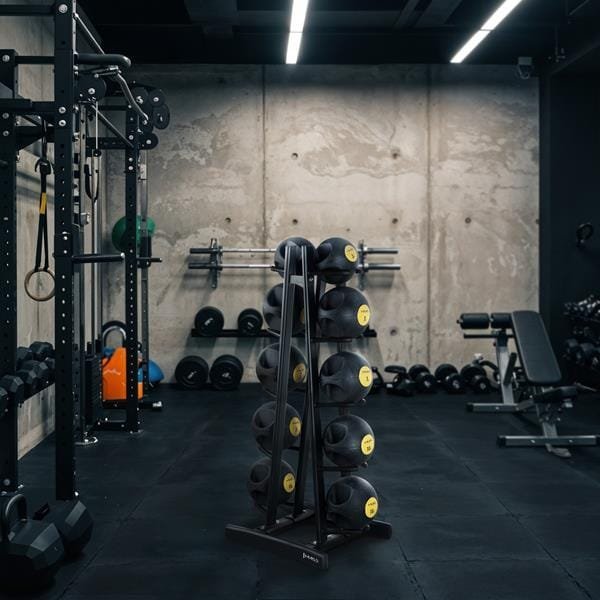 Stendë për topa medicinal HMS STR41, metal, e zezë