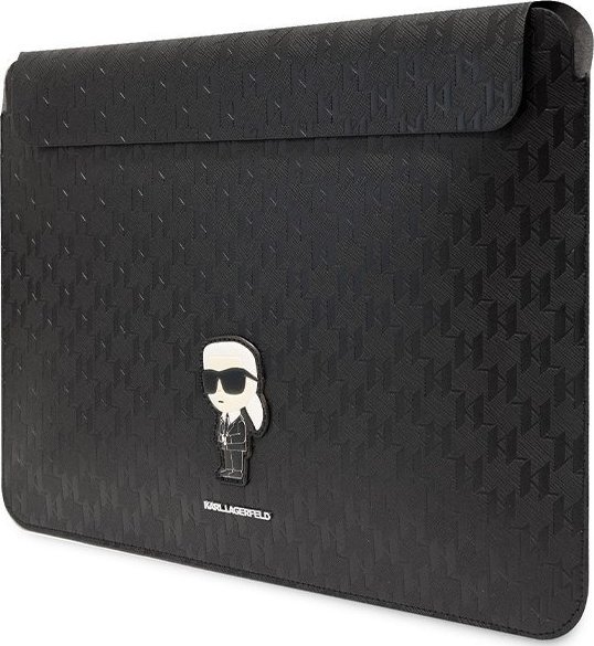 Заштита за лаптоп Karl Lagerfeld Saffiano Monogram Ikonik KLCS16SAKHPKK, 16\", црна
