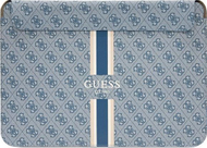Навлака за лаптоп Guess 4G Printed Stripes, 16\", сина