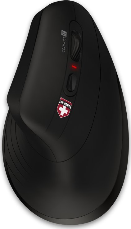 Mouse CONNECT IT FOR HEALTH Verti TriMode, vertikal ergonomik, wireless, i zi