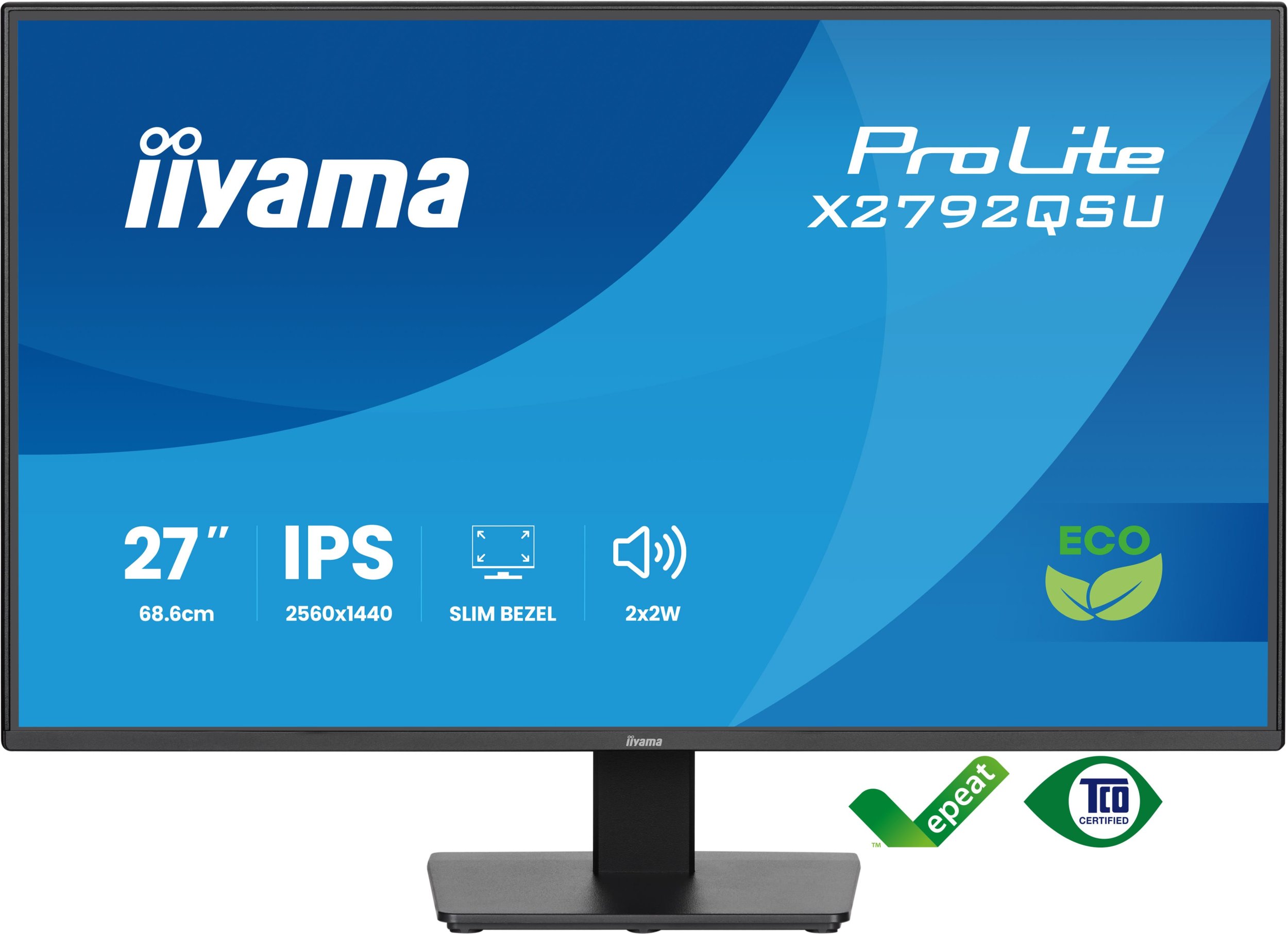 Monitor Iiyama ProLite X2792QSU, 27", QHD IPS, kornizë e hollë