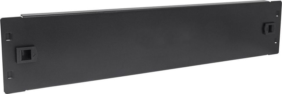 Панел за покривање за рек орман Текли I-CASE BLANK-2-SCLTY, 2U, за кабинети, црн