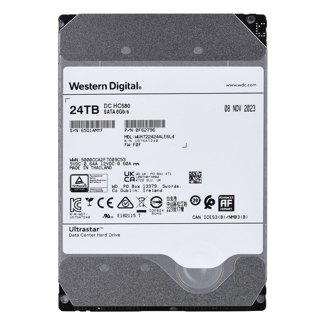 Hard Disk Western Digital, 3.5", 24TB, 7200 RPM