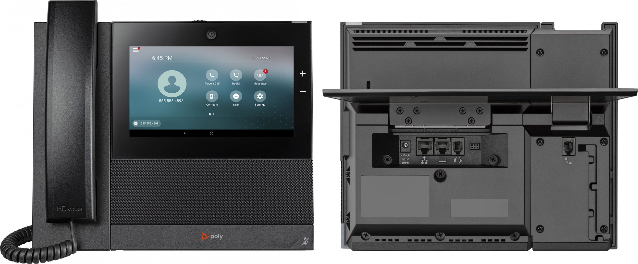 Telefoni zyre Poly CCX 700, ekran 7", Wi‑Fi, i zi