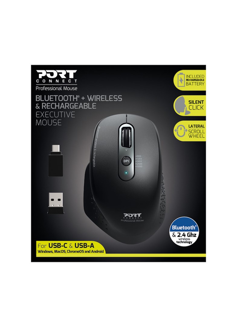Maus Port Designs 900716, RF Wireless + Bluetooth, i zi