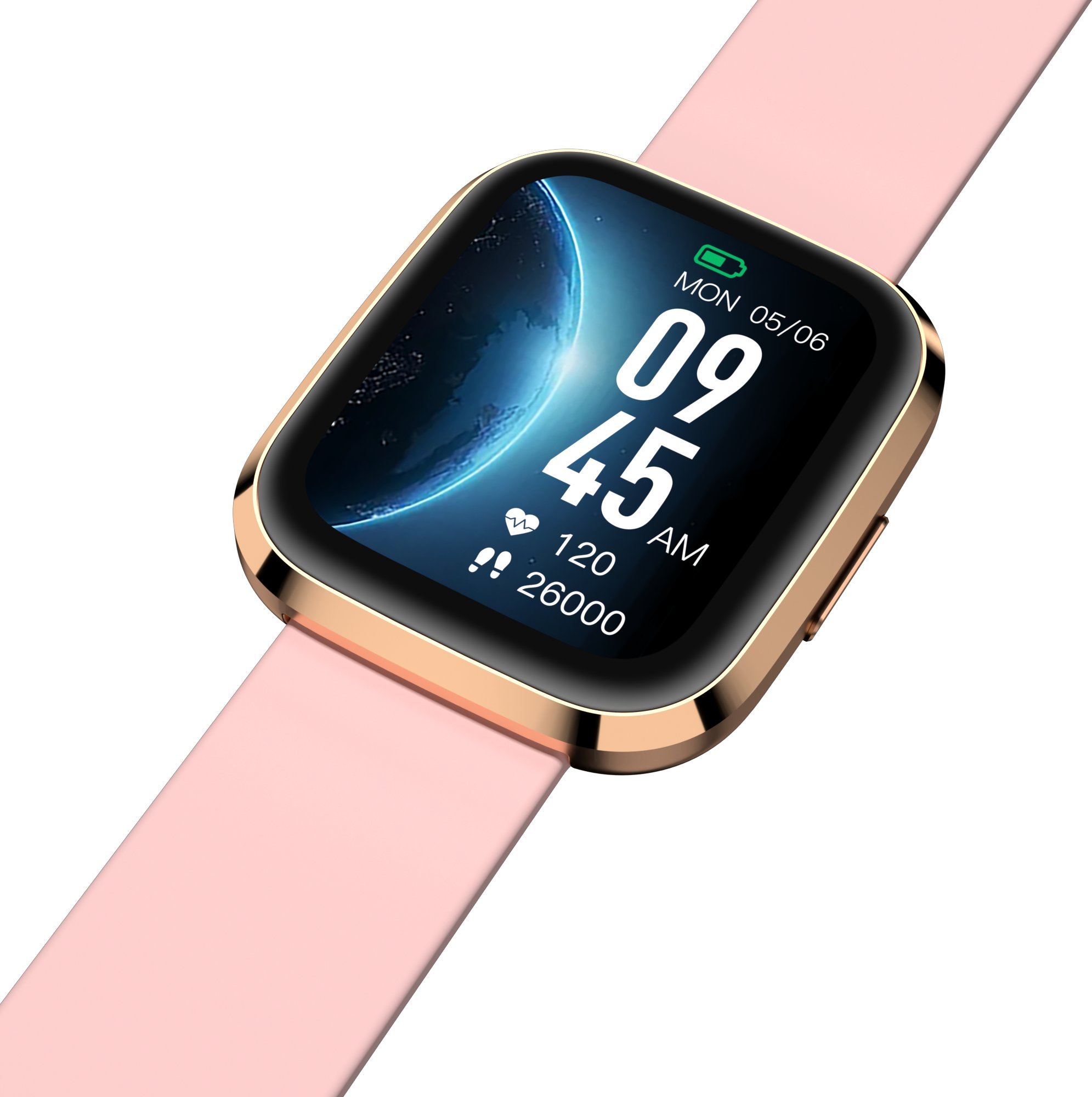 Ora inteligjente Garett GRC Style, ekran 1.72" IPS HD, Bluetooth, rozë