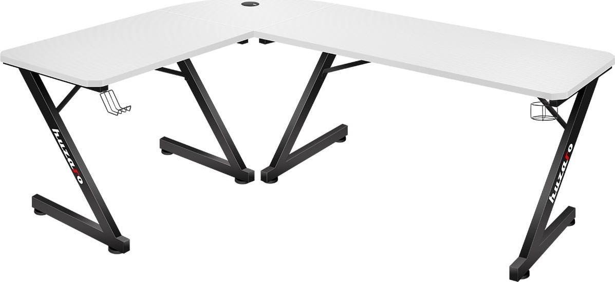 Tavolinë gaming Huzaro Hero 7.0, 154 x 117 cm, e bardhë