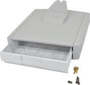 Sirtar ruajtës Ergotron SV Primary Storage Drawer Single 97-863, për karroca mjekësore, gri e bardhë