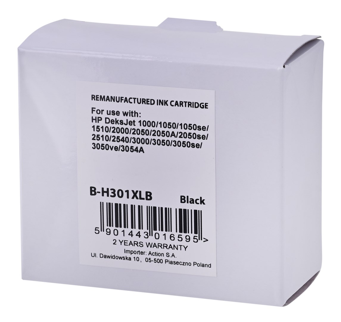 Ngjyrë Superbulk për HP 301XL CH563, e zezë