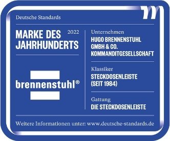 Продолжен приклучок Brennenstuhl Premium Protect Line 1391010800, 8 излези, 3 m, црна